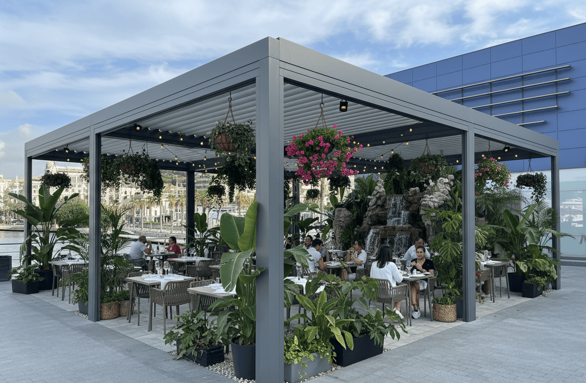 Pérgolas bioclimáticas