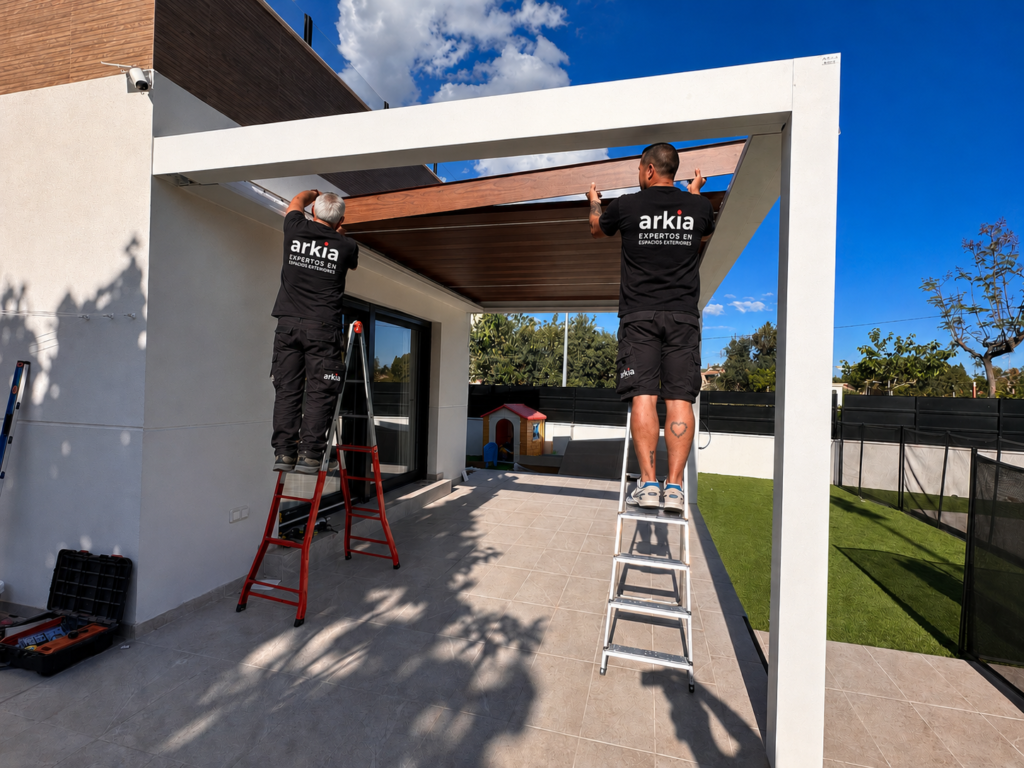 Pergola bioclimatica en muchamiel- Alicante (31)