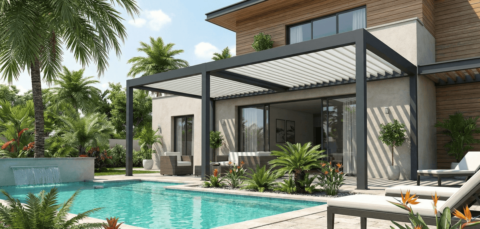 Pérgola bioclimática: ideas para mejorar un espacio exterior - imagen 1